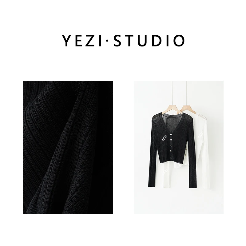 【贝壳衫】三醋酸肌理感针织开衫24219712