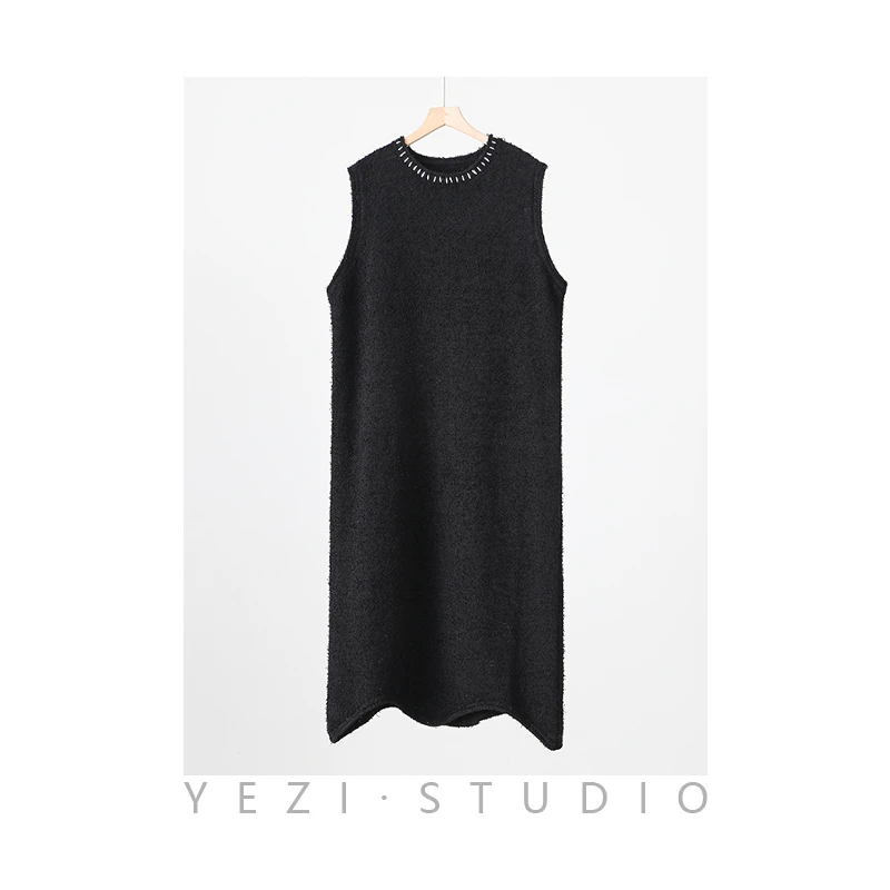 特种纱毛织长款背心裙23431504
