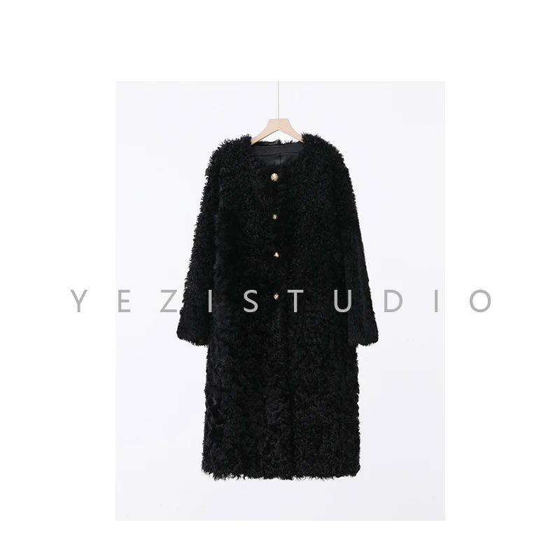 西班牙微卷托斯卡纳皮毛一体外套23415216（23415203）