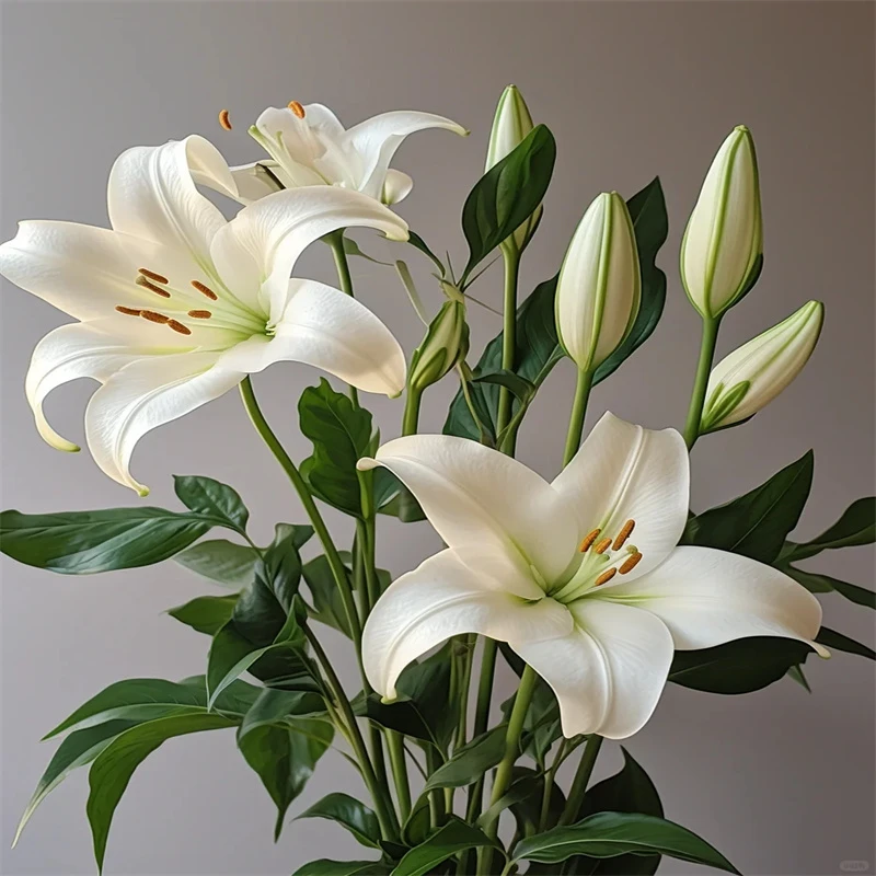进口多头香水百合种球带芽耐寒四季盆栽室内阳台花卉绿植好养易活