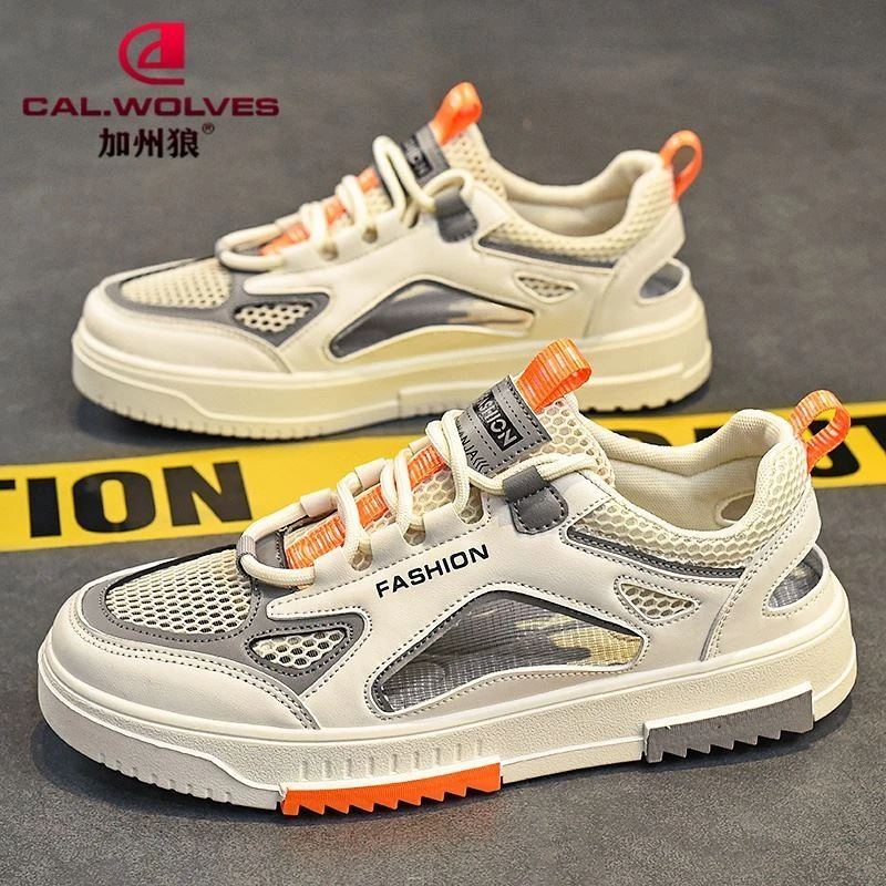 小扬哥推荐正品男鞋透气薄款网眼休闲时尚百搭防臭运动网面沙滩鞋