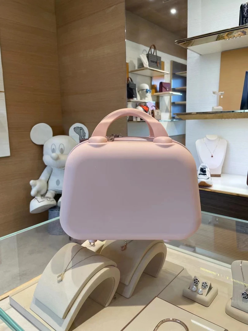 化妆包手提箱子化妆包小型小巧能装网红蓝色旅行箱经典通用1