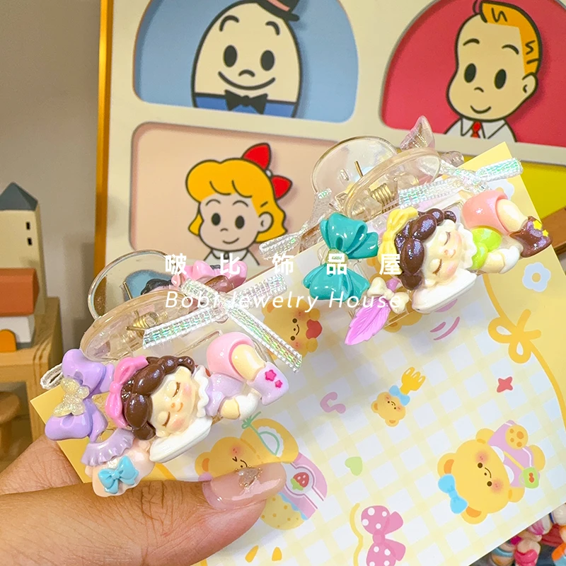 【想念温蒂睡美人小抓夹对夹】可爱甜美少女心网红卡通发饰抓夹