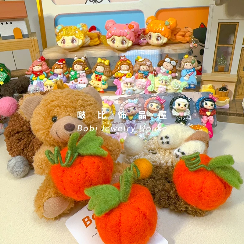 【001-099韩版森系创意卡通DIY发饰】秋冬可爱女童创意diy发夹发绳