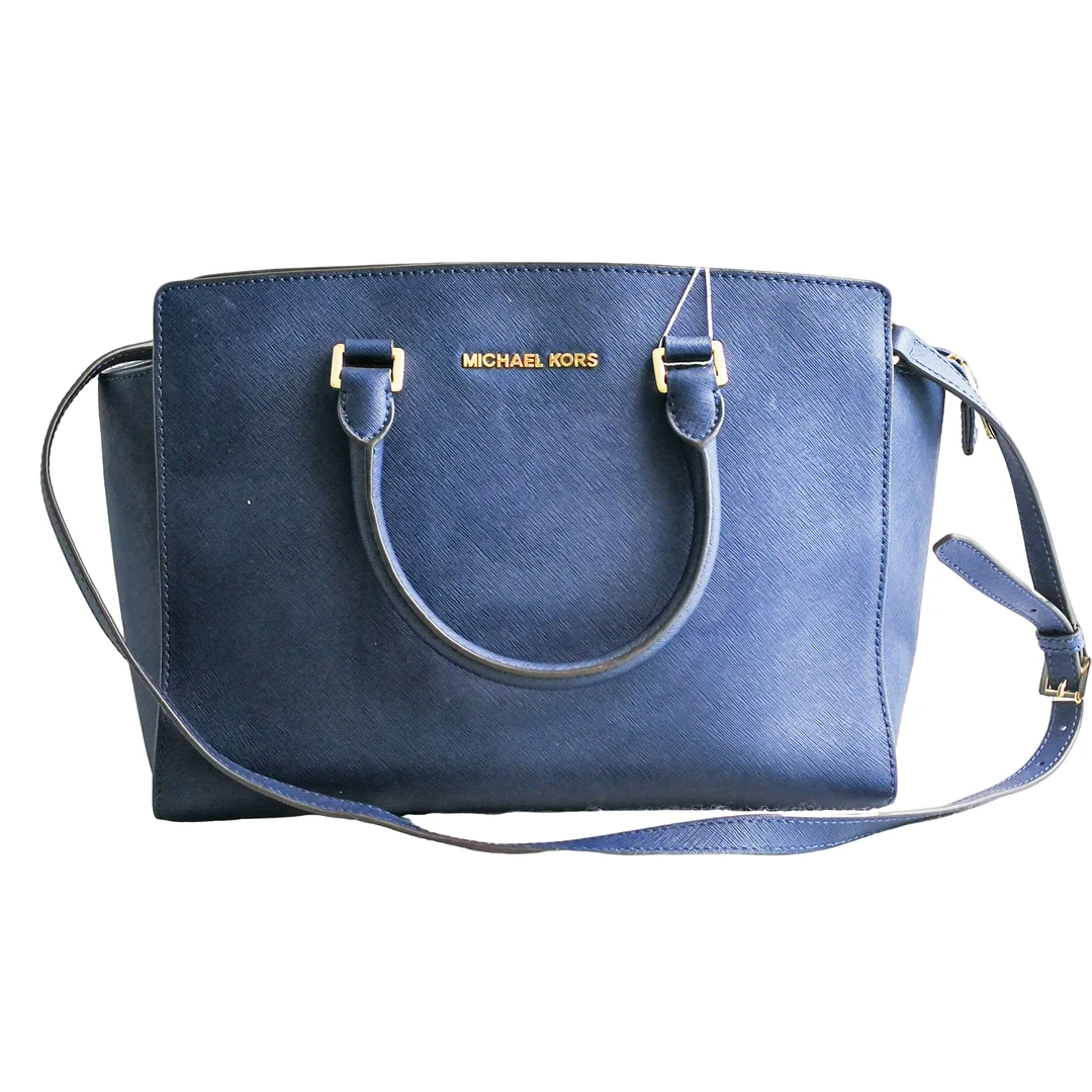 95新 MICHAEL KORS/迈克高仕 藏蓝色大托特包 70309