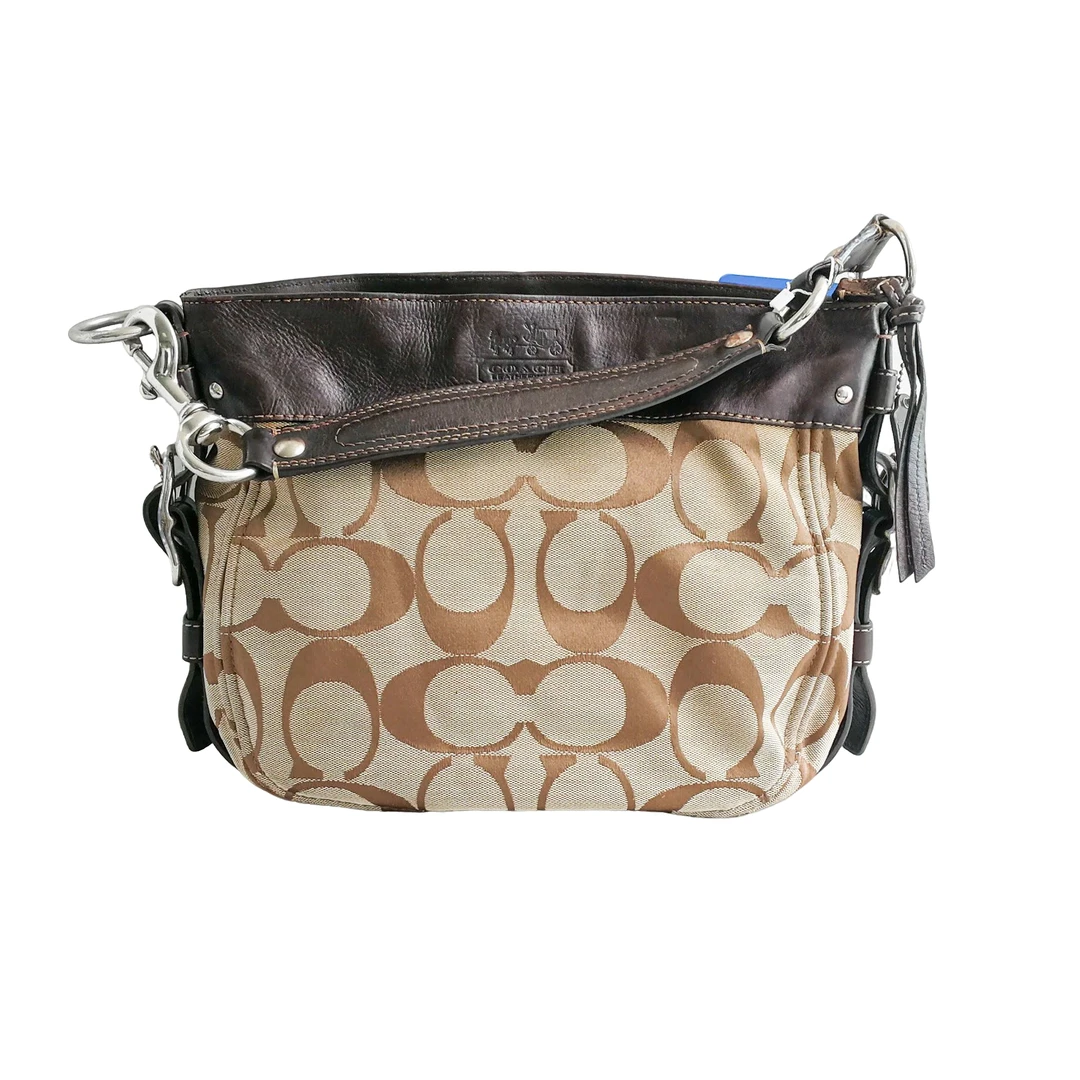 95新 COACH/蔻驰 coach 老花托特包 71007