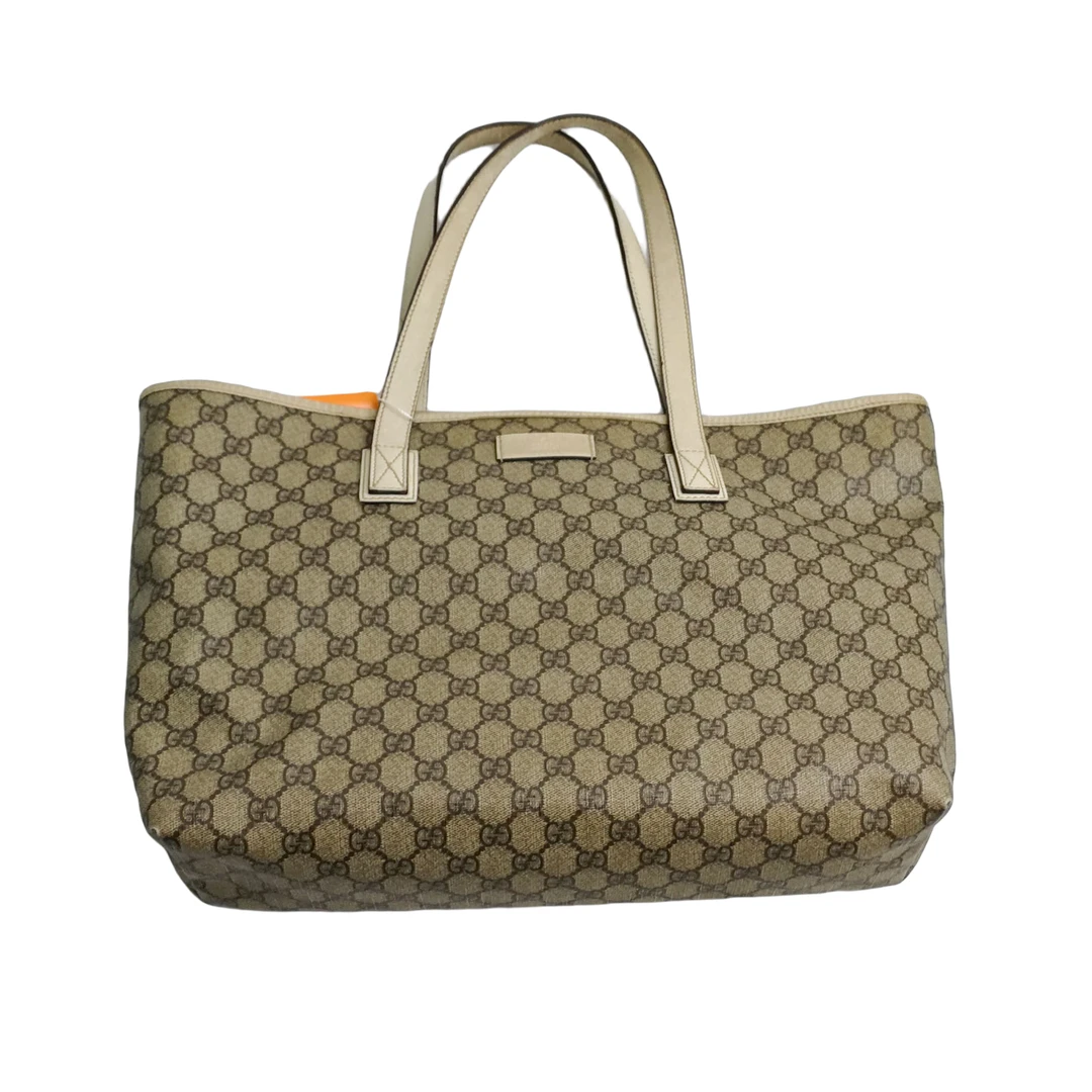 95新 GUCCI/GUCCI 老花白边托特包 23122608