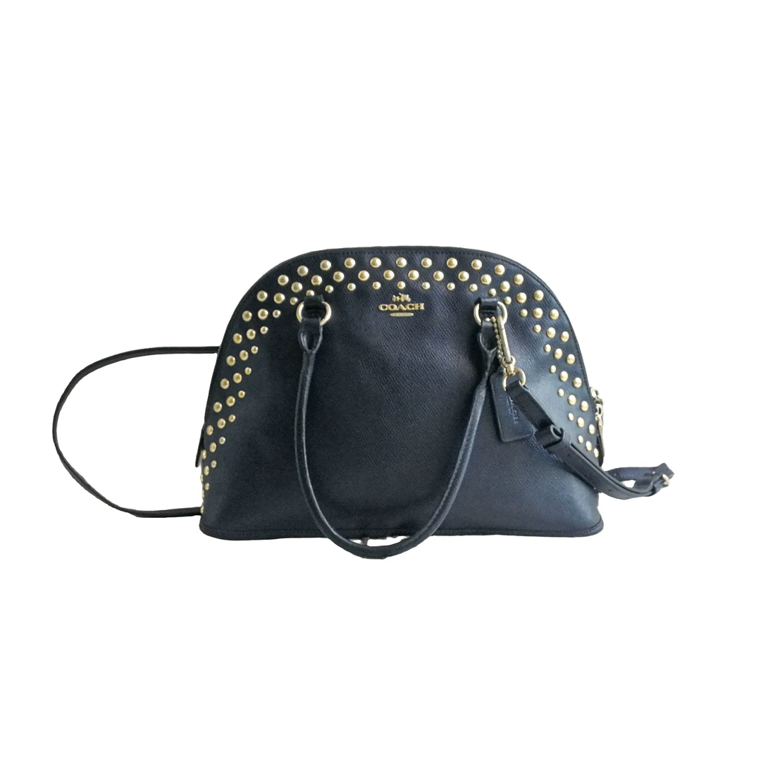 95新 COACH/蔻驰 coach 铆钉贝壳包 61604