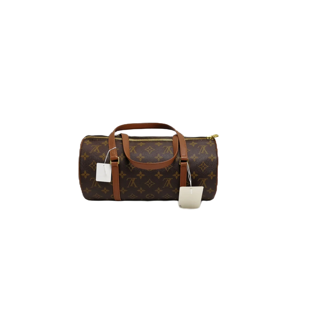 95新 LouisVuitton/路易威登 红皮巴比龙30 23082106 时尚圆筒