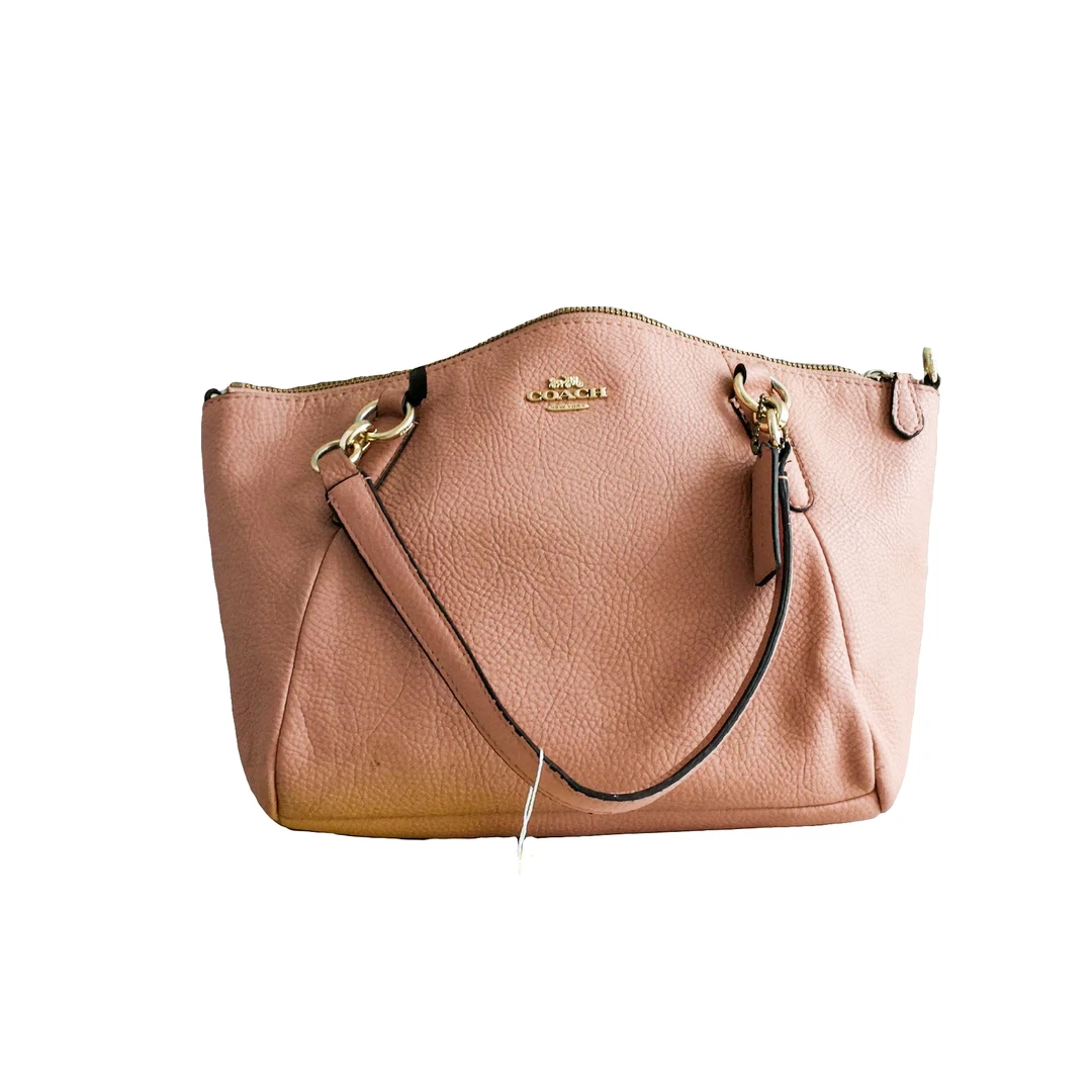 95新 COACH/蔻驰 粉色饺子包  62221