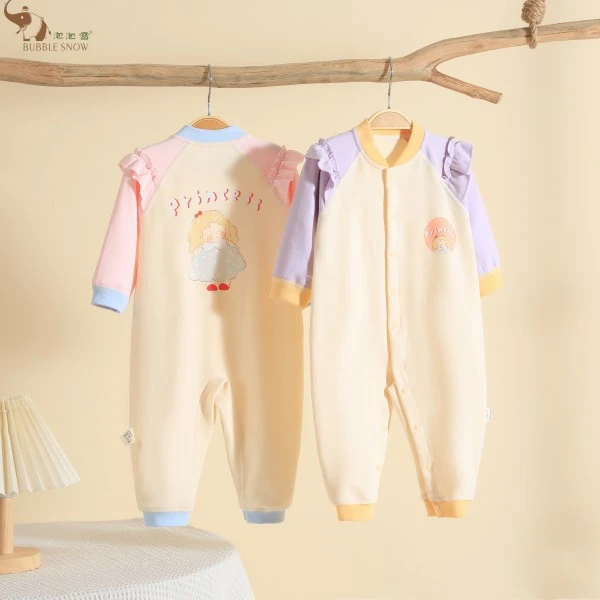 24027泡泡雪婴儿连体衣秋季哈衣连体衣婴儿春秋款儿童爬服