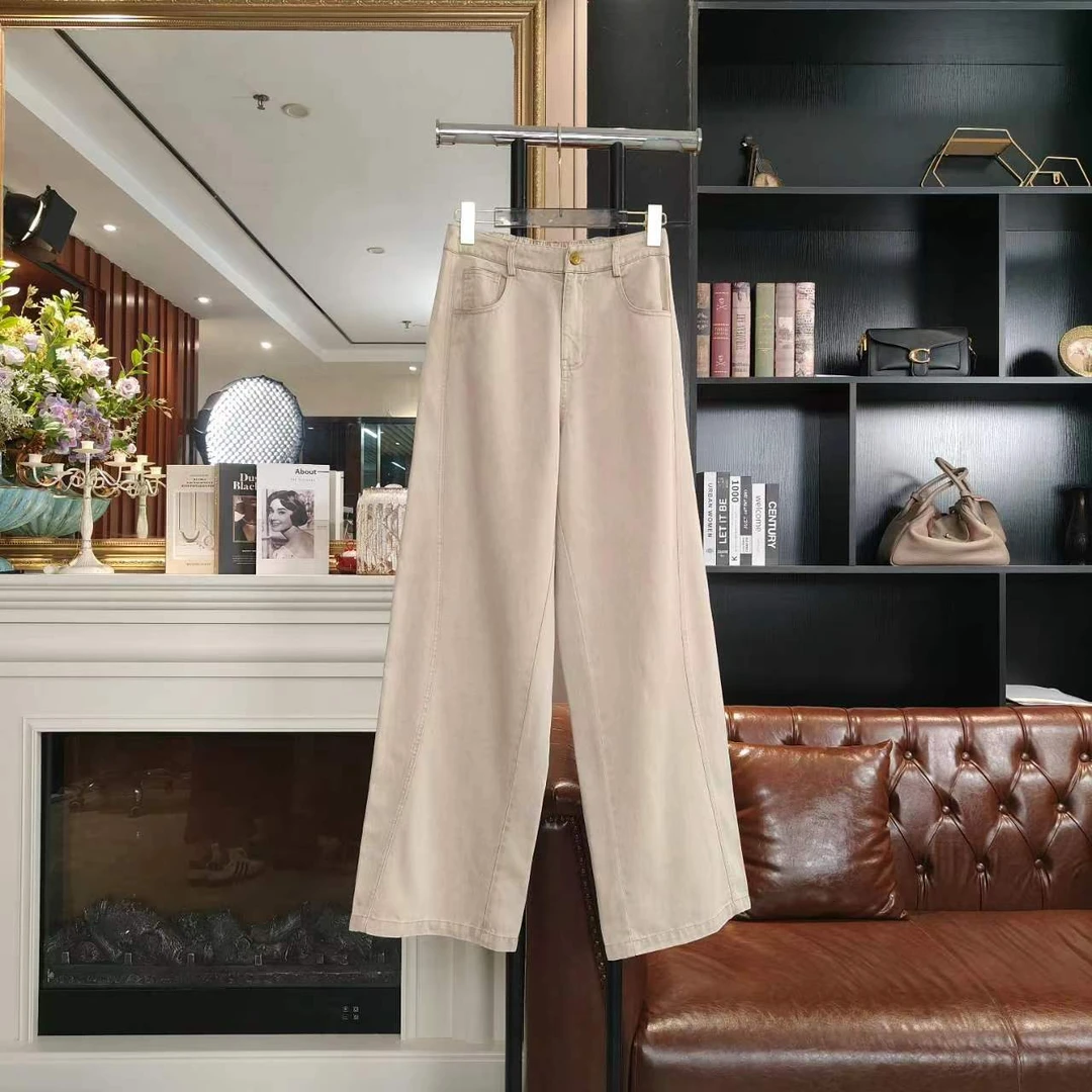 沙丘 | 微弹升级百搭后松紧腰直筒牛仔裤9YAK10020大萌