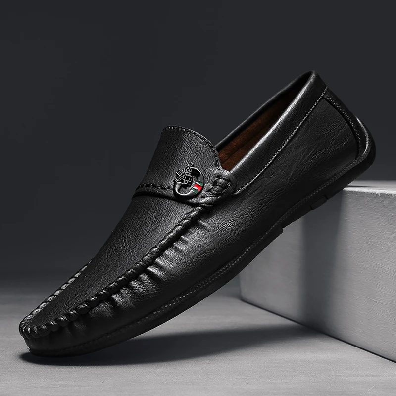 男士豆豆鞋新款夏季透气时尚潮流一脚蹬懒人驾车鞋百搭休闲男鞋子