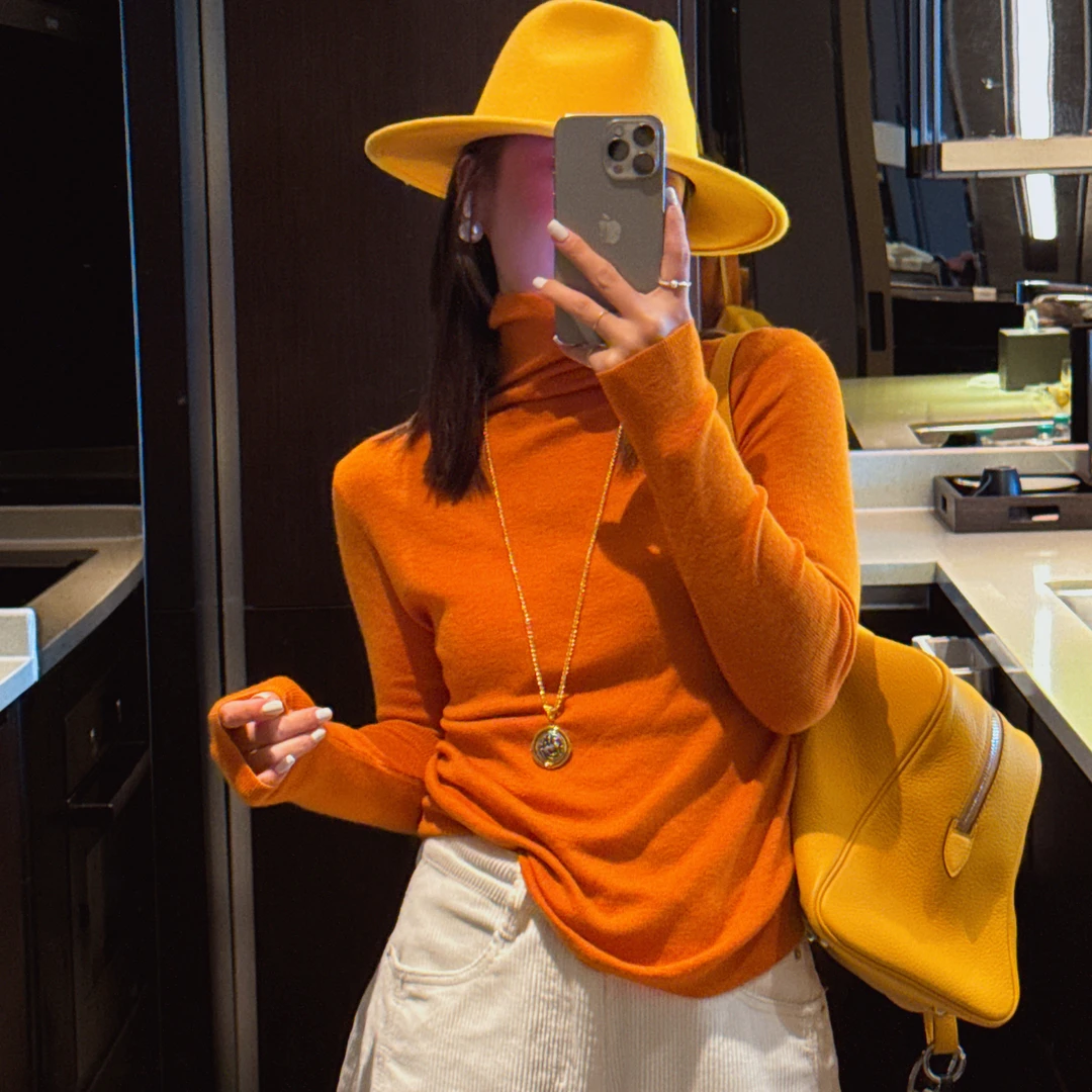 韩版秋冬雅丹风新款高弹随性百搭针织打底衫