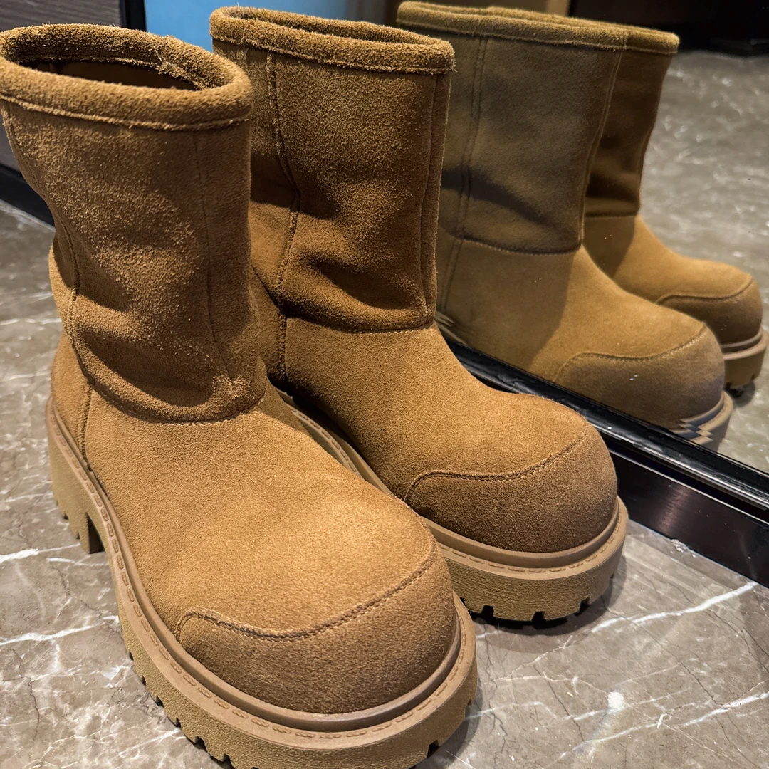 欧货新款复古保暖自留款短靴长靴冬季