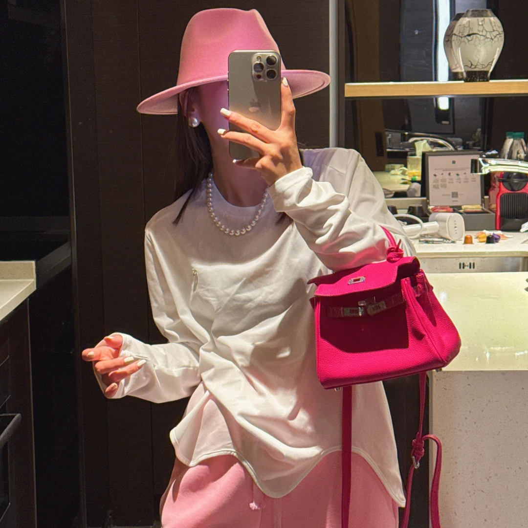 韩版新款小众设计异型花边剪裁百搭打底长袖T恤