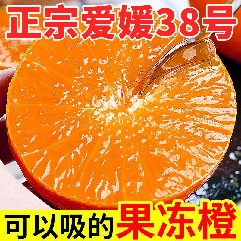 (坏果包赔)正宗四川爱媛38号果冻橙新鲜采摘皮薄多汁5斤产地直发