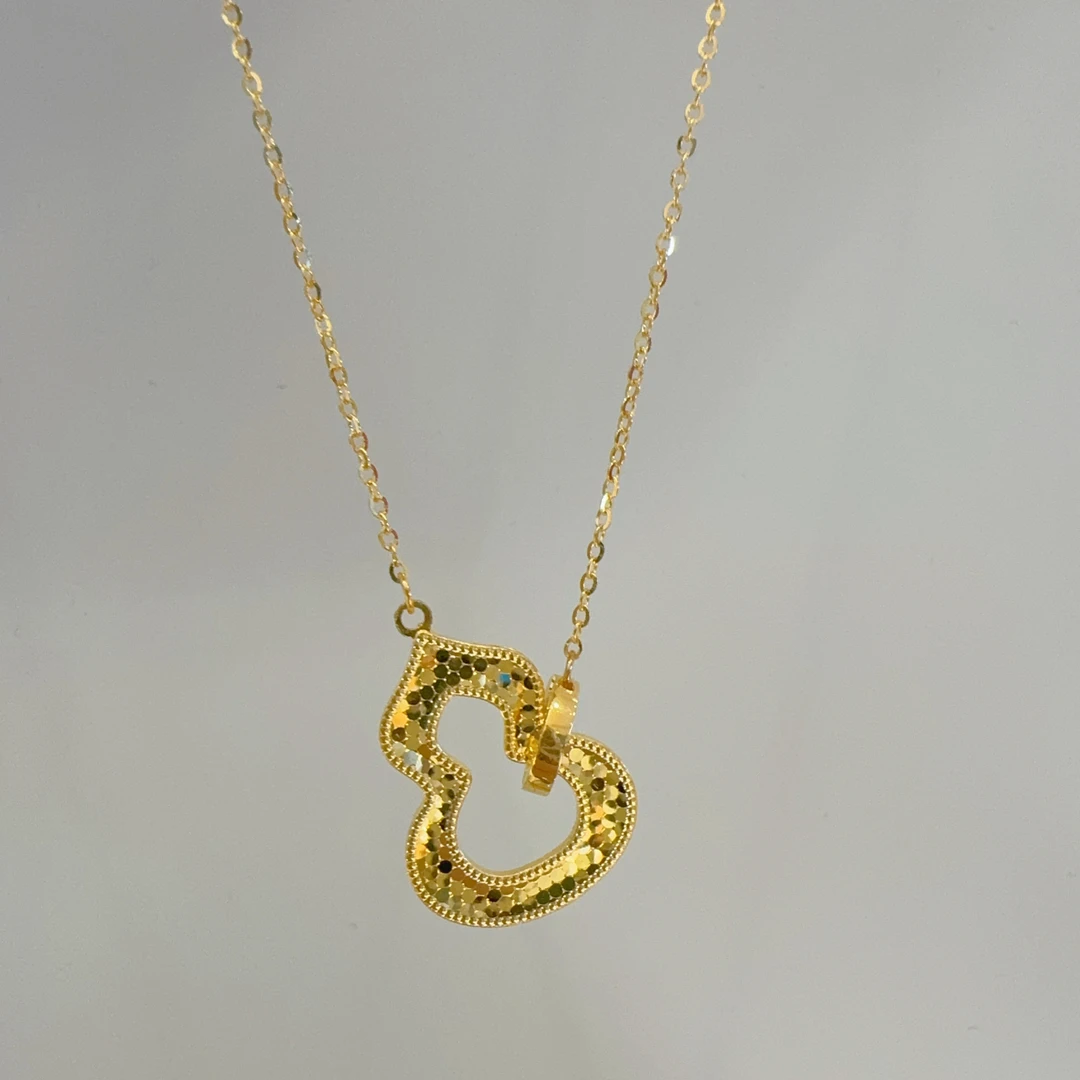 5G工艺足金环环相扣葫芦套链