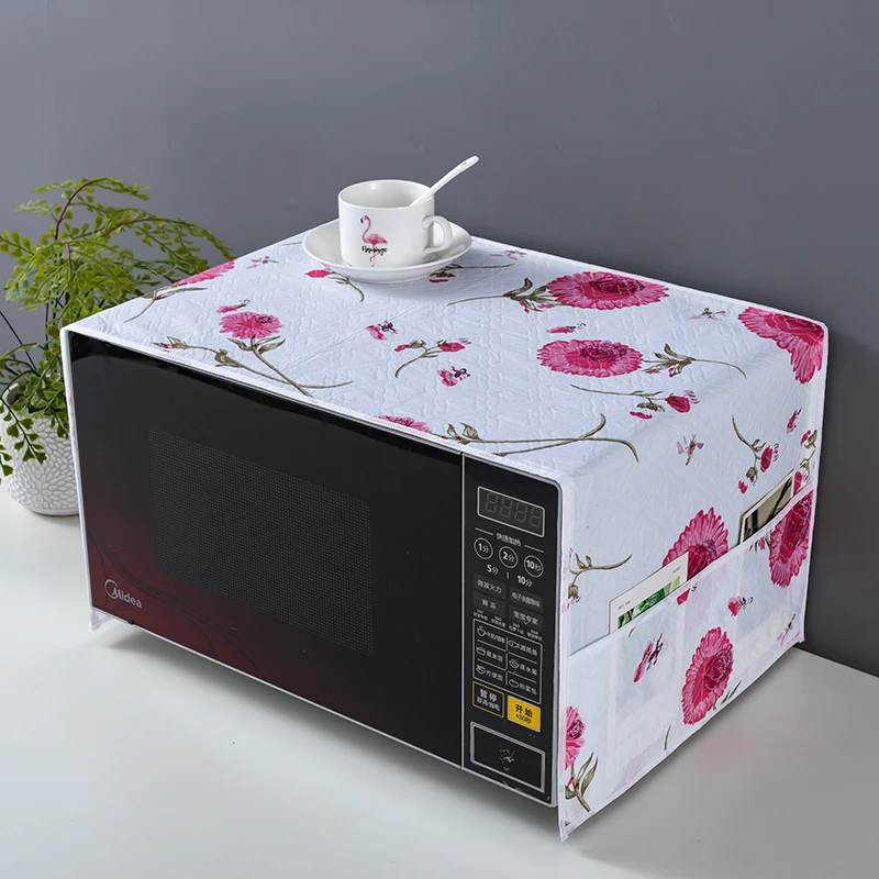 通用北欧微波炉美的防尘盖布防尘罩防水清新防油简约烤箱家用盖巾