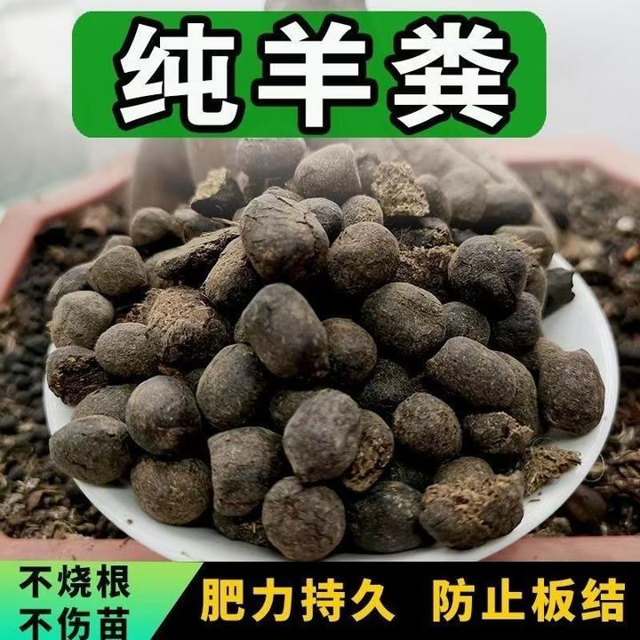 纯羊粪颗粒有机肥羊粪肥自然风干羊粪蛋果蔬盆栽家用型有机肥料