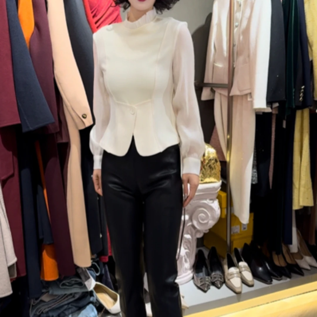 芭乐珂冬季液态棉服假两件上衣5069-1