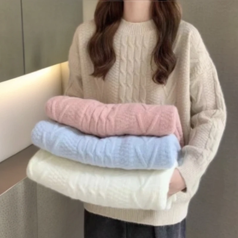 1751-1800 秋款毛衣保暖韩版打底套头毛