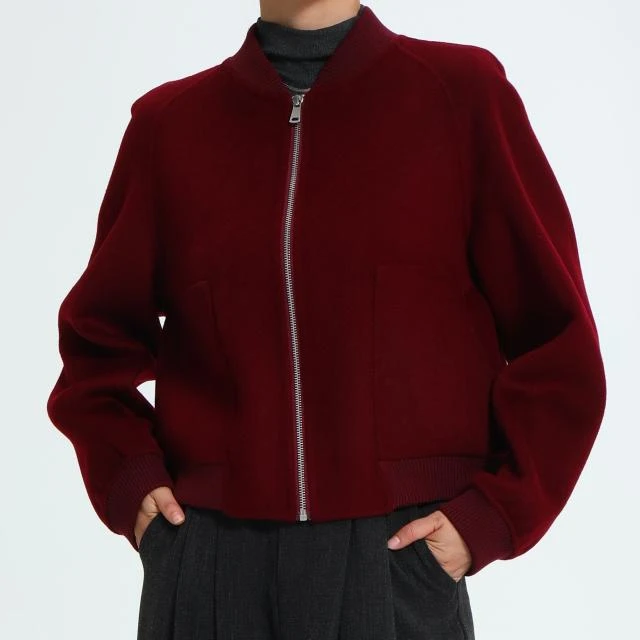 【钱老板粉丝专享】羊绒飞行服拉链百搭外套上衣FP700-SYR