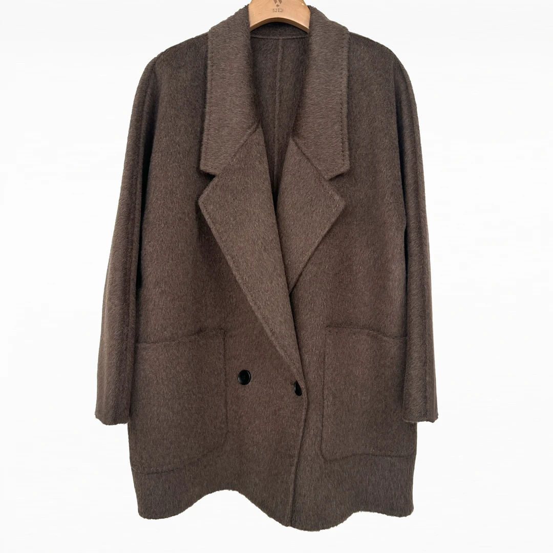 【钱老板粉丝专享】高级感通勤中长款毛呢外套FH905-LSM