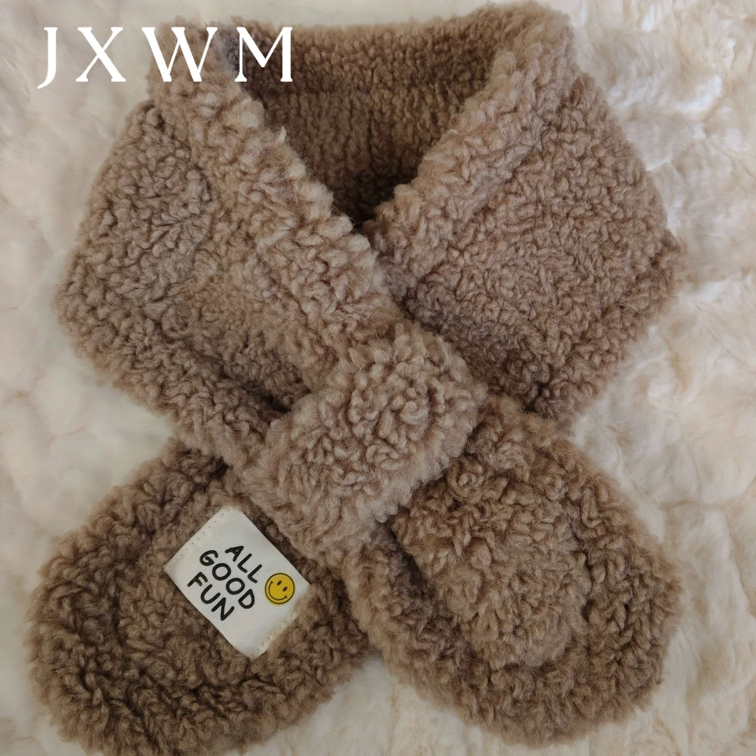 2024秋季新款韩版儿童加绒围脖围巾