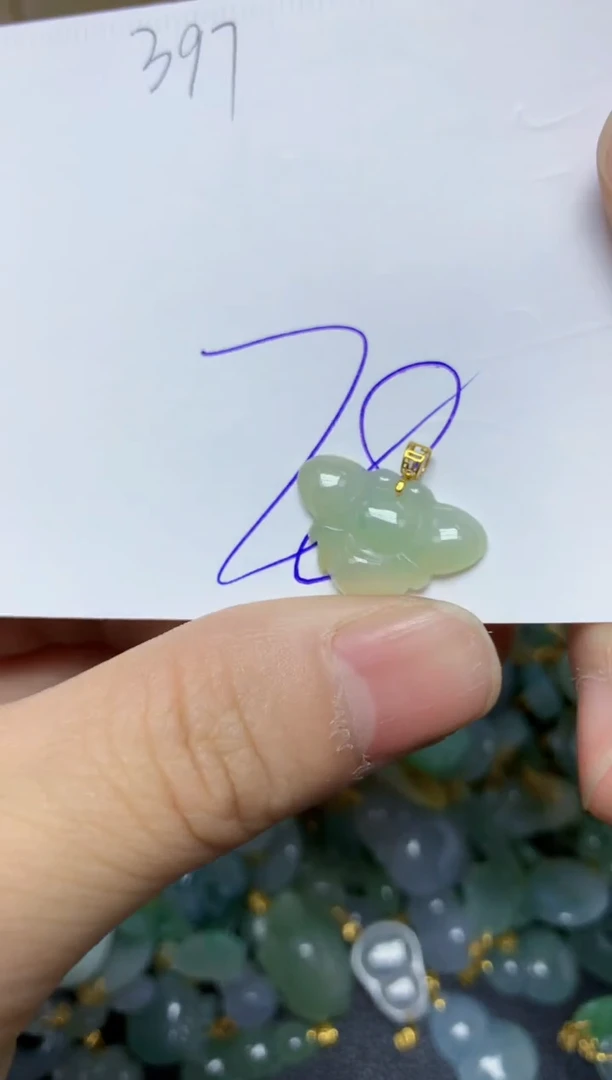 【闪购商品】翡翠颈饰18K金镶嵌 天然翡翠A货