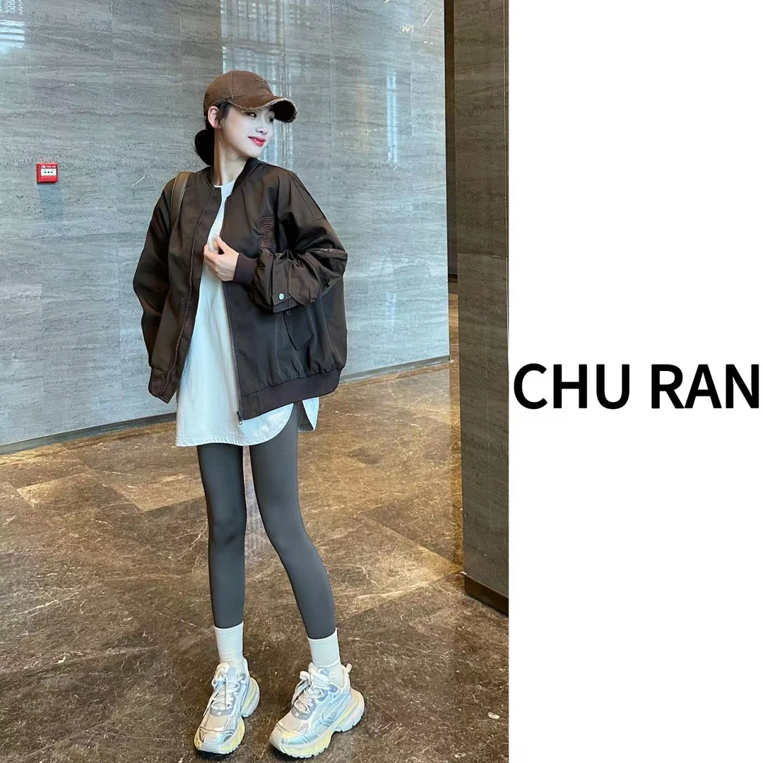 百搭刺绣外套女秋季2023新款爆款休闲美式复古上衣oversize夹克