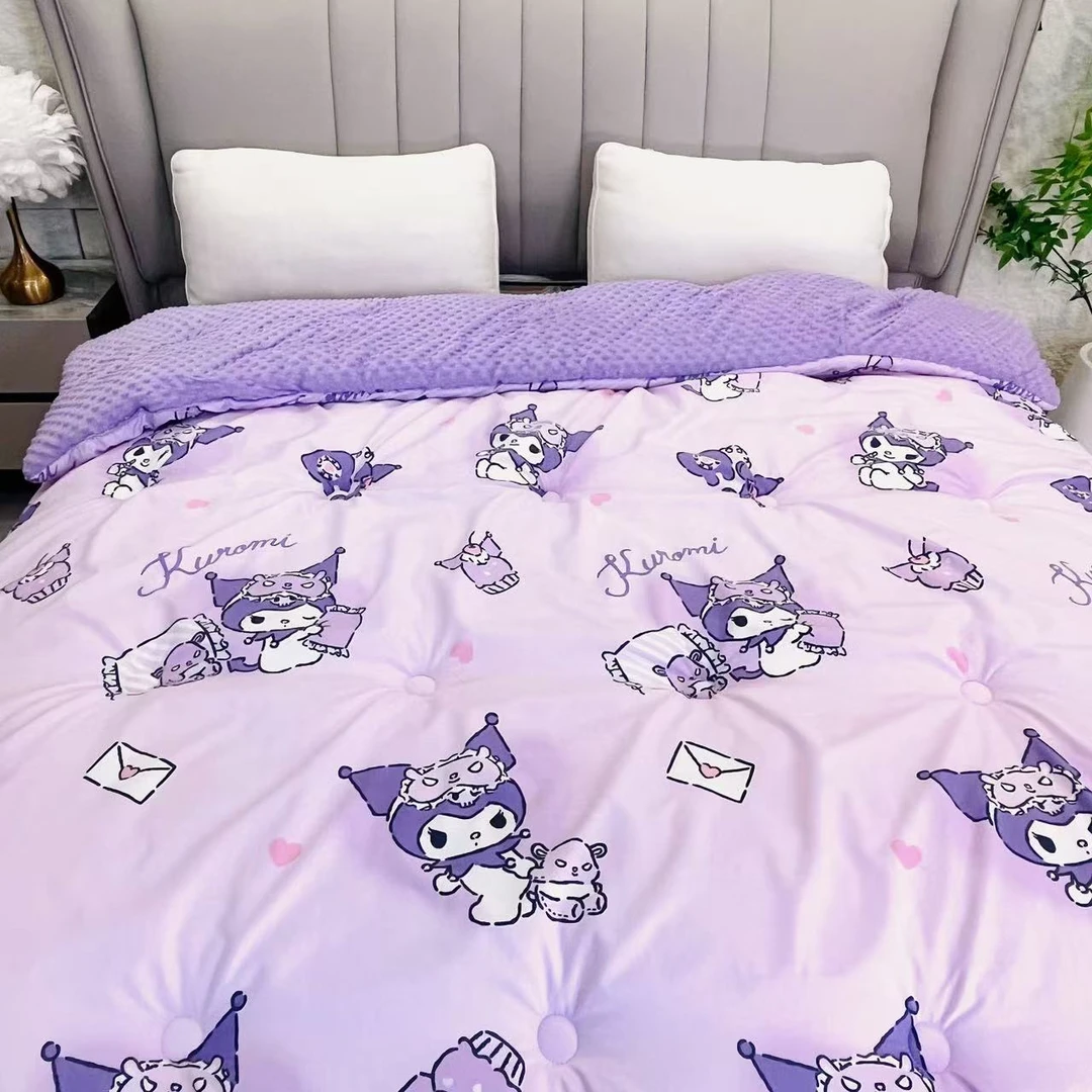 【歪歪精选】200*230cm清新大豆纤维保暖豆豆被 库洛米