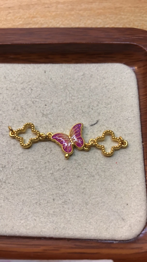 足金999蝴蝶半链