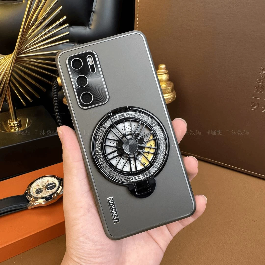 【新款冰感磨砂 解压陀螺支架】适用华为P40手机壳防摔肤感