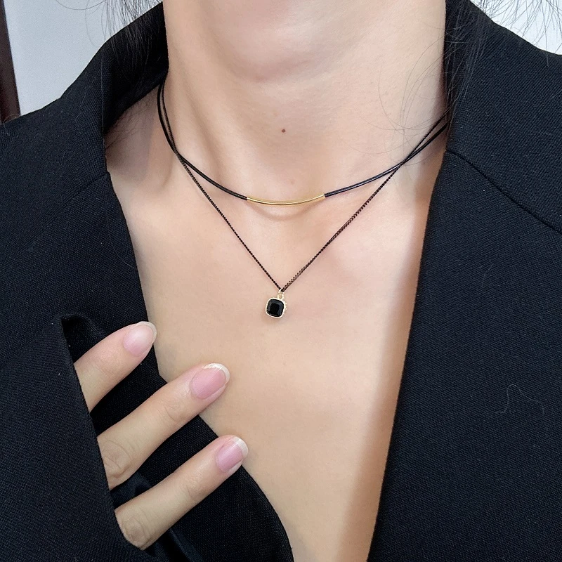 合金项链 choker锁骨链项链女夏设计感颈链小众百搭