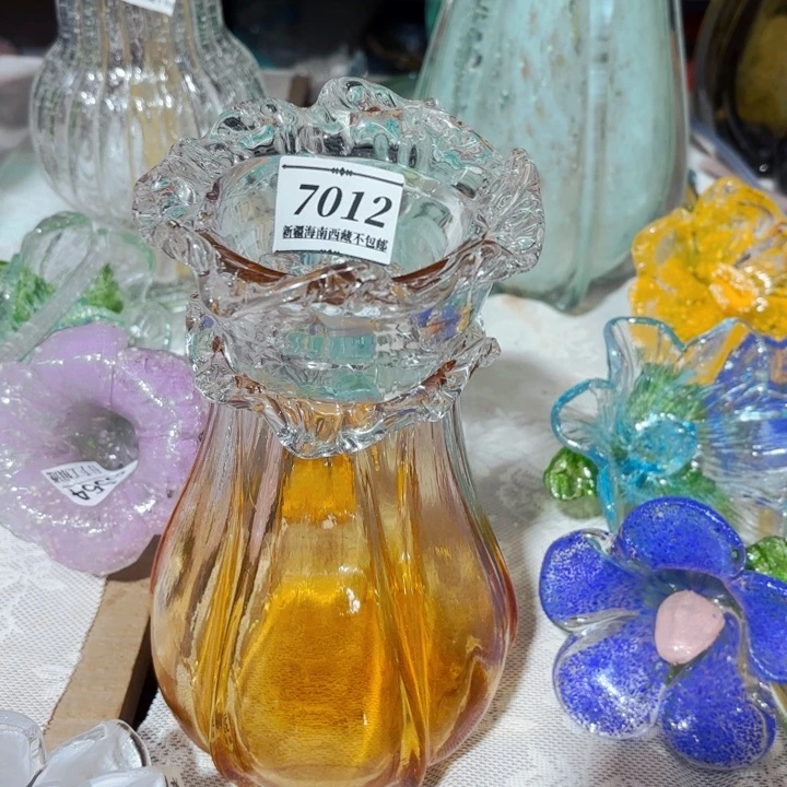7012 家悦美居琉璃花瓶摆件