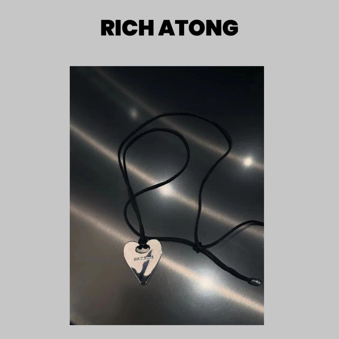 非金属布艺项链 -【爱心】-阿彤家休闲百搭文艺爱心金属项链