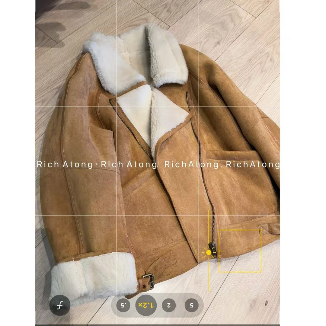 atong/阿彤-【杨树林】-2024 大牌同款加绒皮毛一体毛外套