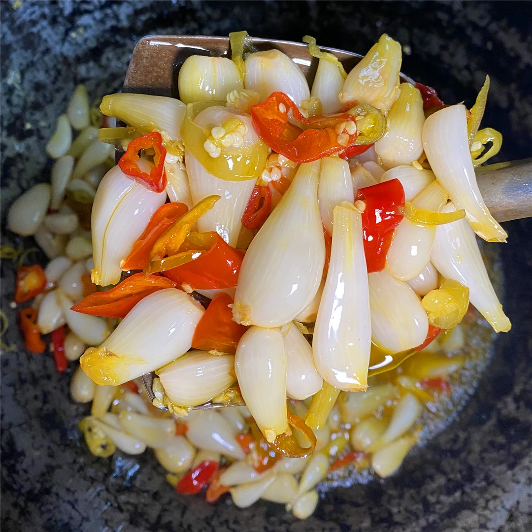 酸辣藠头508g/瓶菜籽油炒茭头小蒜头火葱子无甜味安徽农家下饭菜