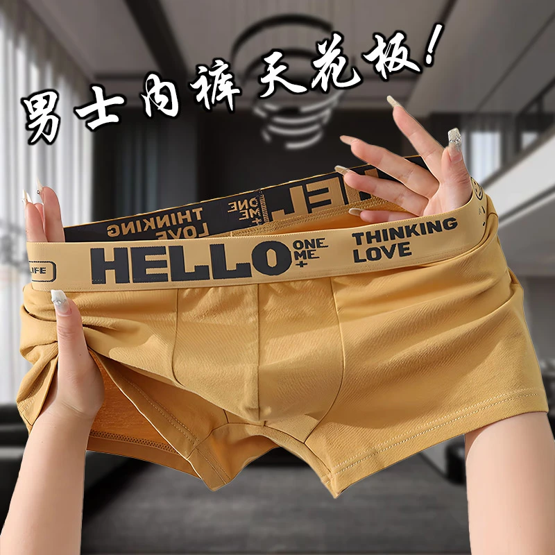 男士休闲短裤2023新款网红全棉五分裤男款高档宽松平角裤男生内裤