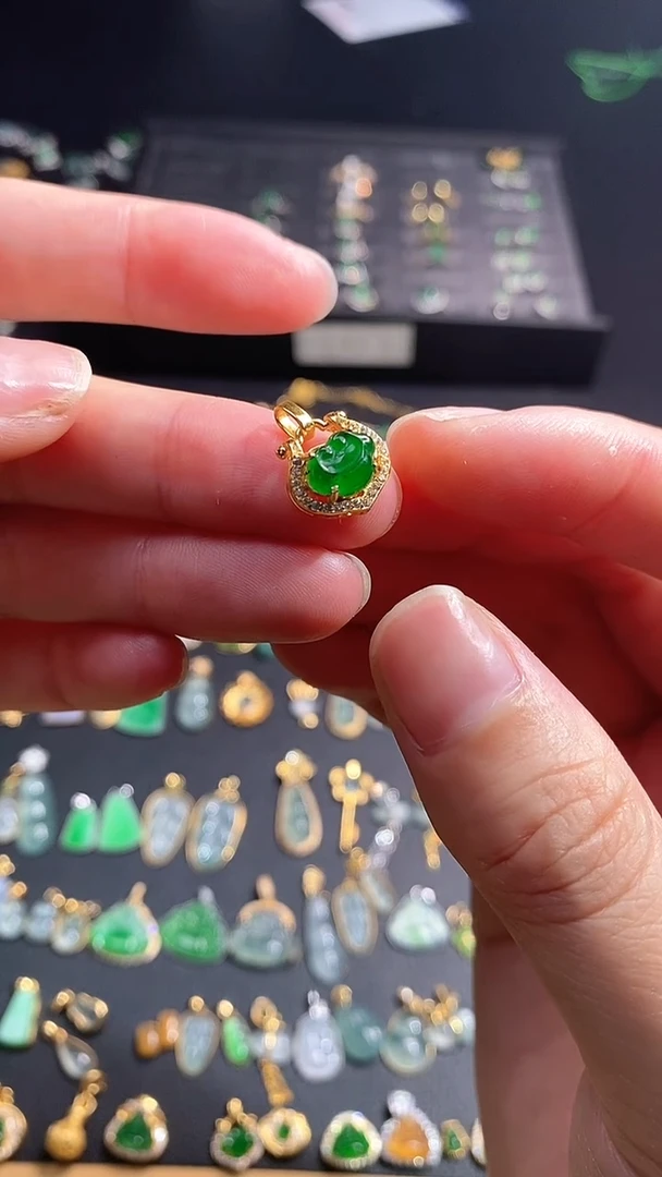 【闪购商品】翡翠吊坠(不含链)银S925镶嵌1