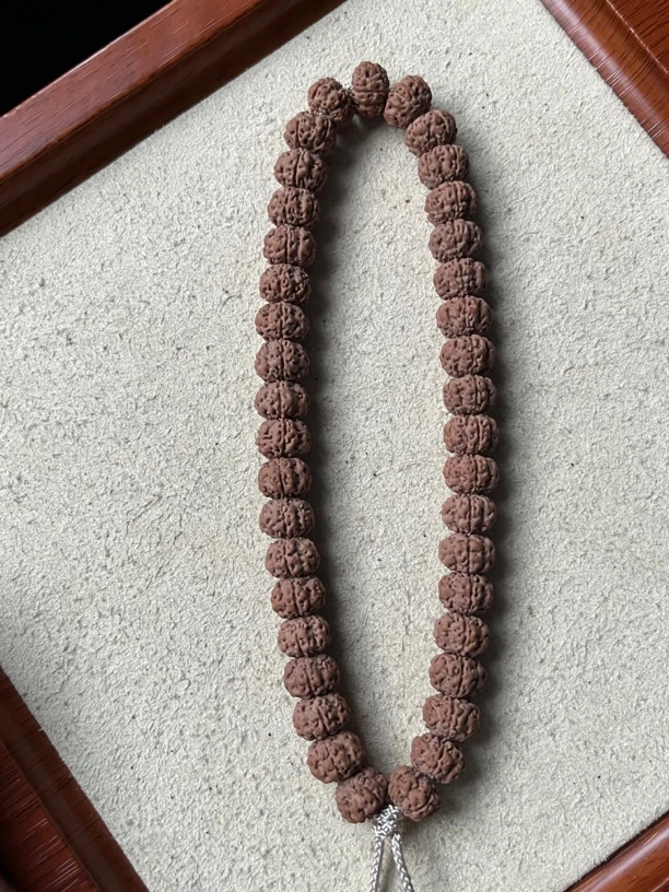 印度尼西亚超头平细小金刚原皮原色无滚筒手持小金刚手串