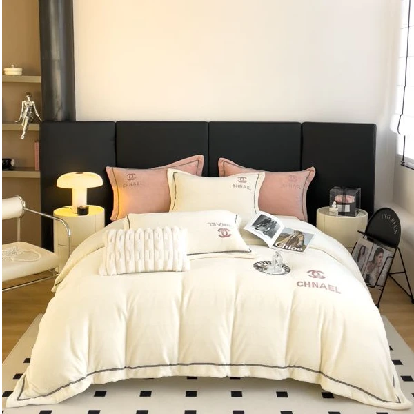 【大漂亮】新款秋冬牛奶绒四件套 奢香夫人系列  al