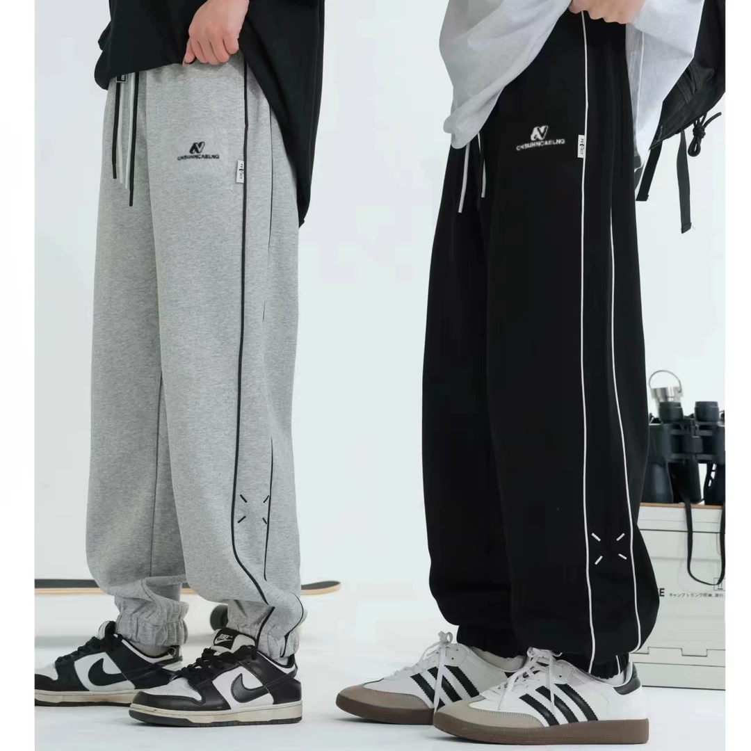 青少年高中生男款休闲裤运动学生裤子男生薄款宽松百搭青少年8012