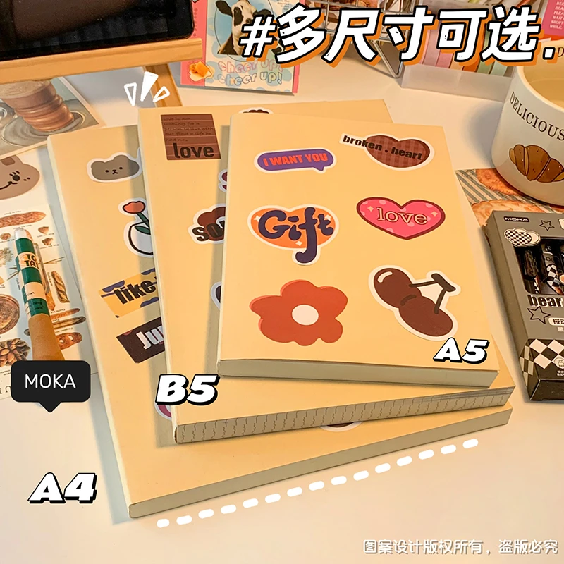 【A5B5】笔记本复古高颜值本子可爱记事本车线本空白本横线本学生