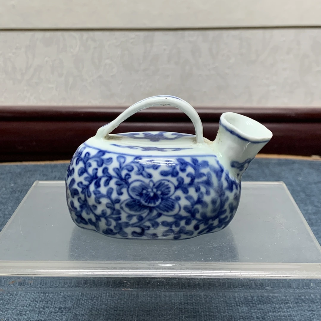 清中期青花缠枝莲纹小水滴 KC20240401019