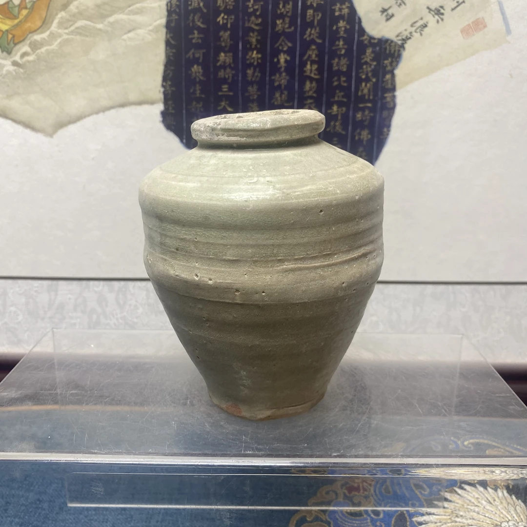 明代龙泉青釉鸡腿瓶 ，KC202310161190