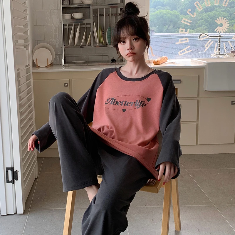 【多款可选】德绒加厚冬季女保暖韩版大码休闲宽松可外穿家居服套装