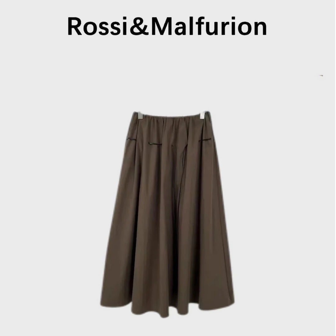 ROSSI“格调定咖”高级抽绳弹力透气宽松短裙运动舒适24SSQ011