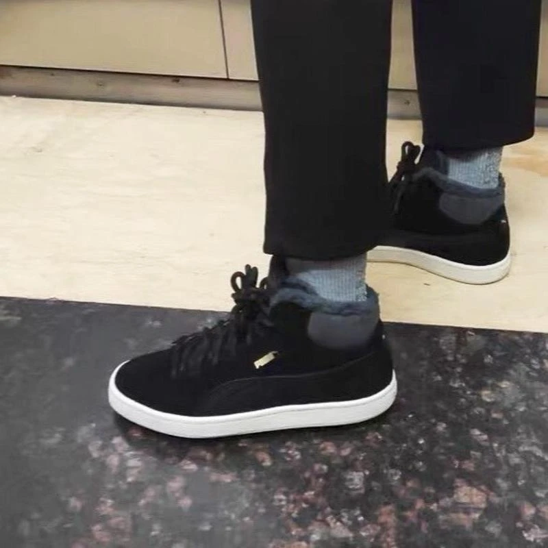 X19-Puma/彪马 1948 Mid Corduroy加厚保暖时尚百搭 板鞋 黑